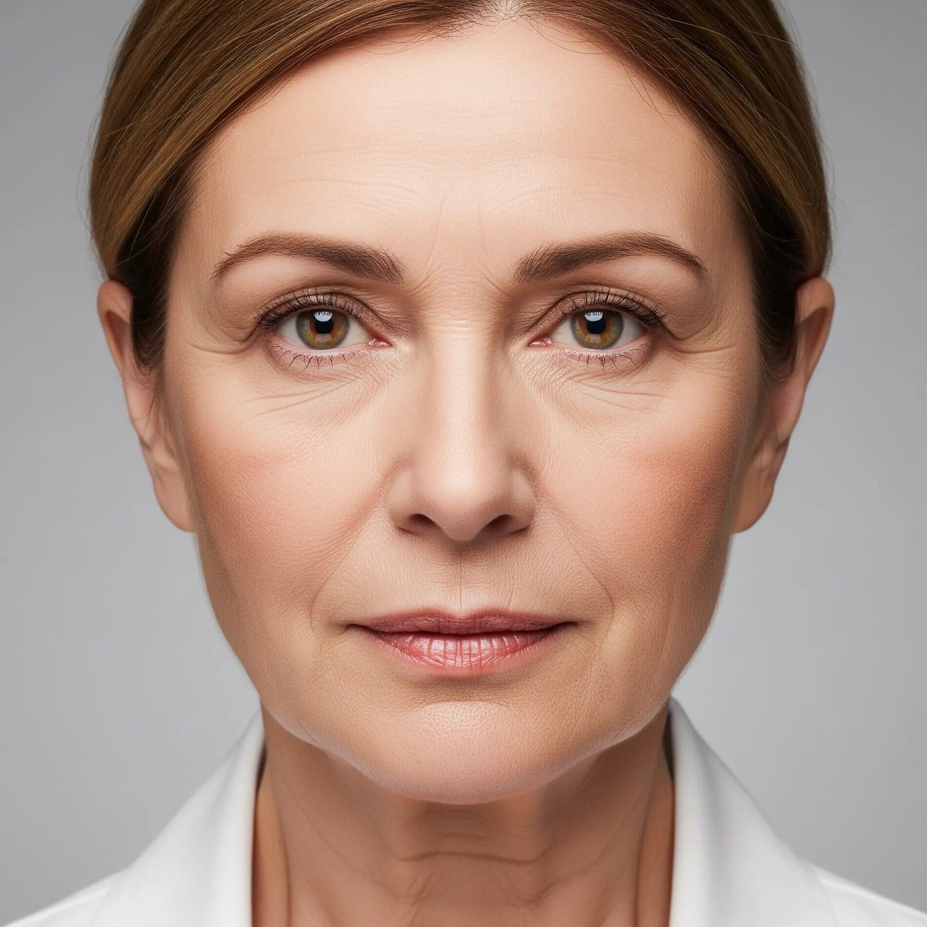 Viso con rughe prima del trattamento viso anti-age a Senise